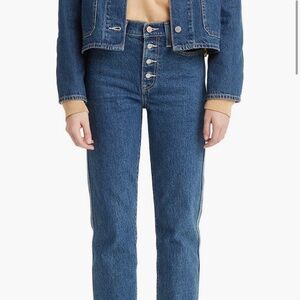 Levi’s Wedgie High Waist Crop Straight Jeans